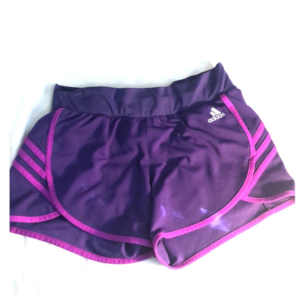 Purple and Magenta Adidas Shorts